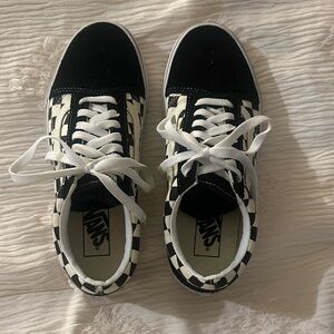 Vans Classic Black and White Checkered Shoes